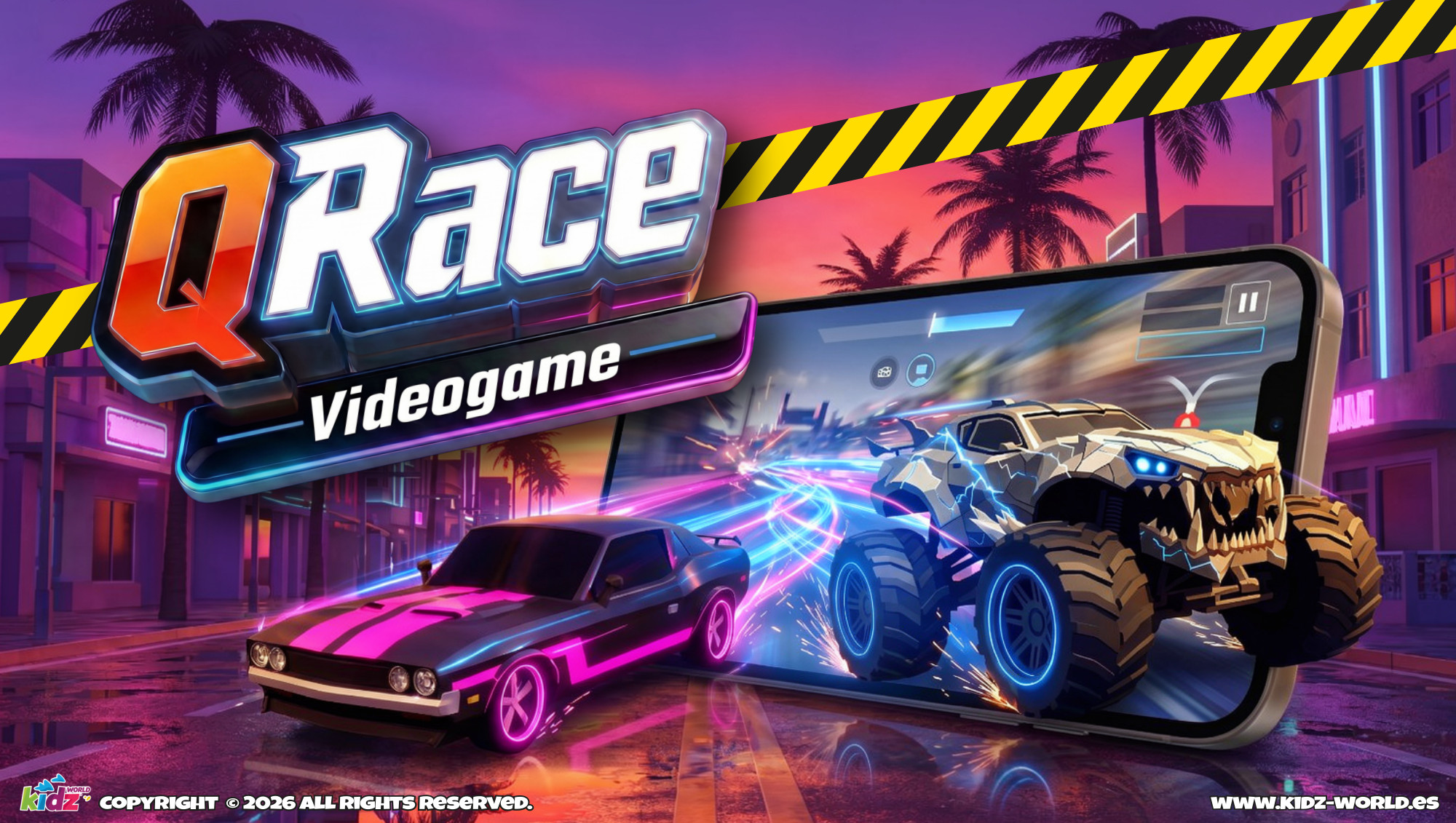 QRace Videogame cars and racing game